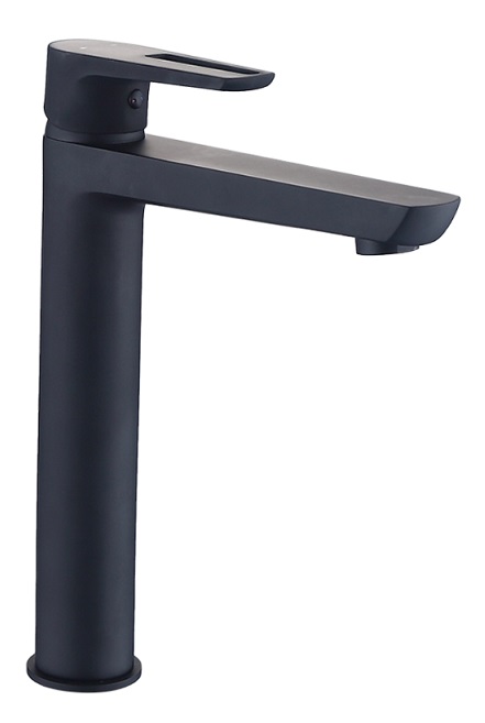 RUBINE Tall Basin Mixer Tap - STYLO 9121 LX Black Color